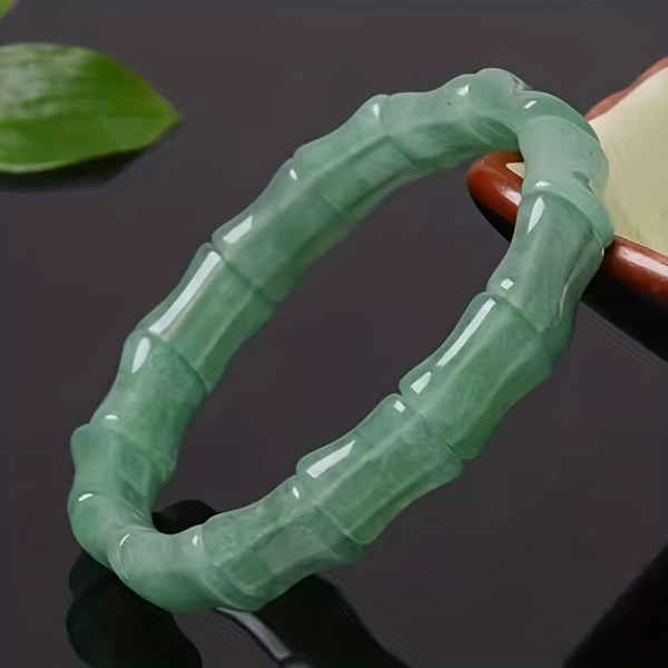 exquisite emerald jade Bohemian style bamboo bracelet